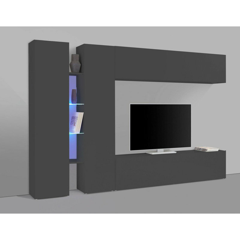 Carabeo Rectangle Accent Cabinet, Anthracite