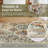 Machine  Washable Vintage Rug Non Slip Non Shedding Low Pile Rug Soft Floral Distressed Throw Floor Cover Foldable Indoor Carpet for Living Room Dining Room Bedroom Playroom Nursery-1265730116-1265730113