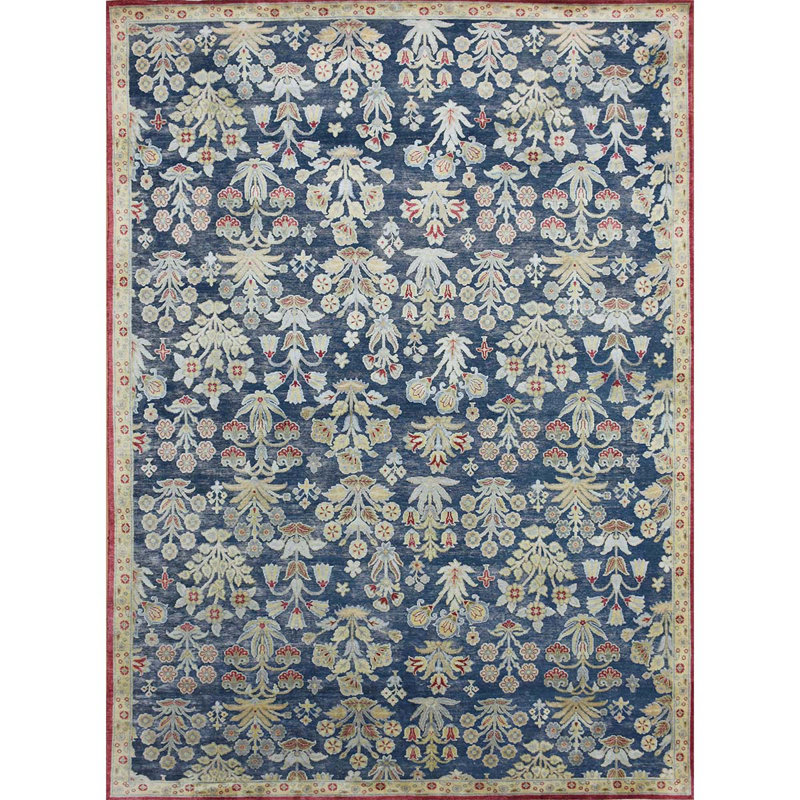 Floral Area Rug, Rectangle 9' x 12'