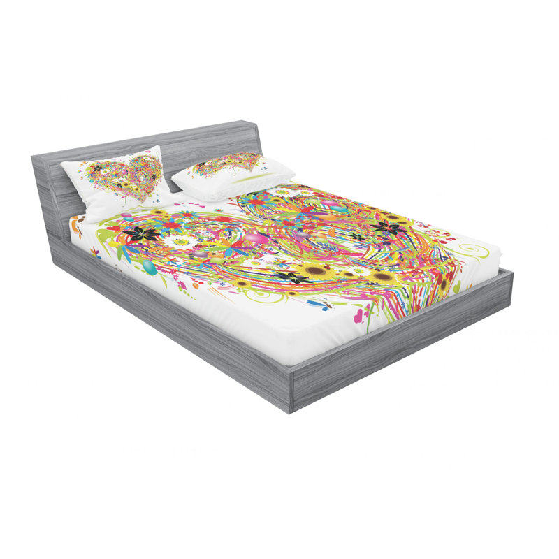 Microfiber Sheet Set, Full Sheet Set with Fitted Sheet