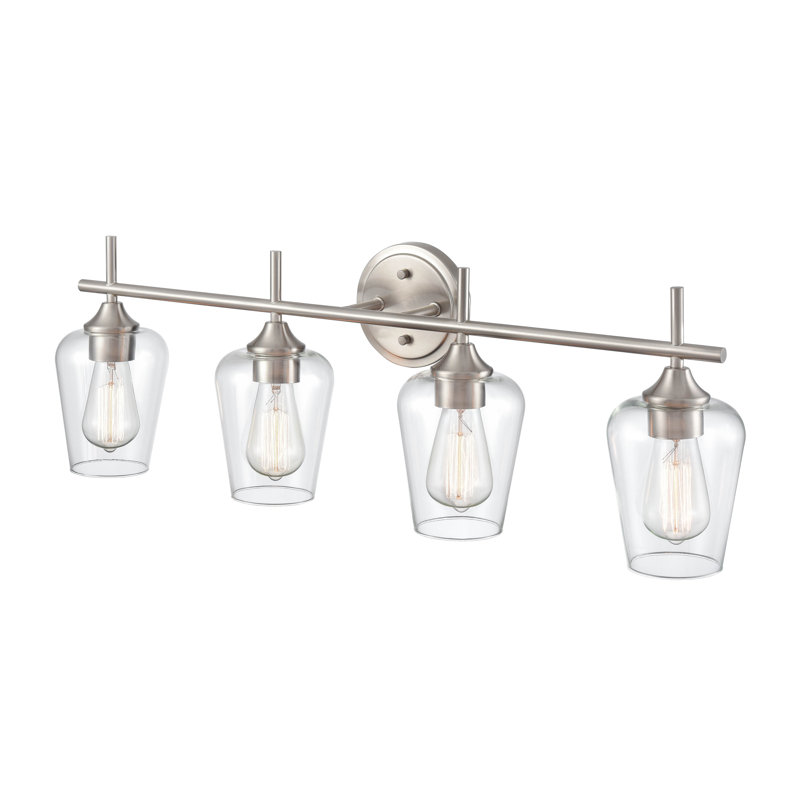 Whalley Dimmable Bathroom Vanity Light, 4, Brushed Nickel