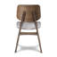 Chaise en bois Lyan avec coussin gris foncé (ensemble de 6), noyer-258698250-258698253