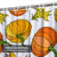 Rideau de douche orange imperméable, rideaux de douche pour la salle de bain avec 12 crochets-1751133521