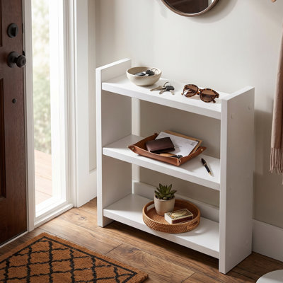Tablette de cuisine moderne blanche, 45 x 40 x 10 cm, 100% panneau de particules enduit de mélamine, durable et élégante, pour organiser les épices, les livres de cuisine et les articles de cuisine essentiels, design élégant pour toute maison