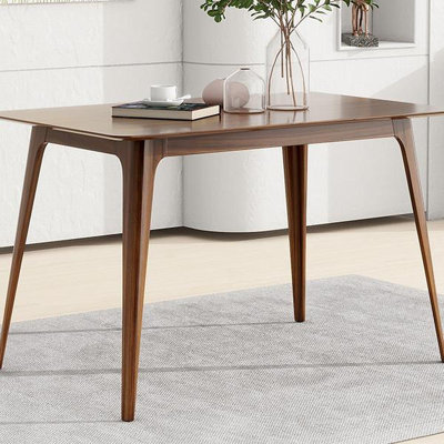 Dining Table Solid Wood Legs, Walnut (Same Sku: N759P222557T)