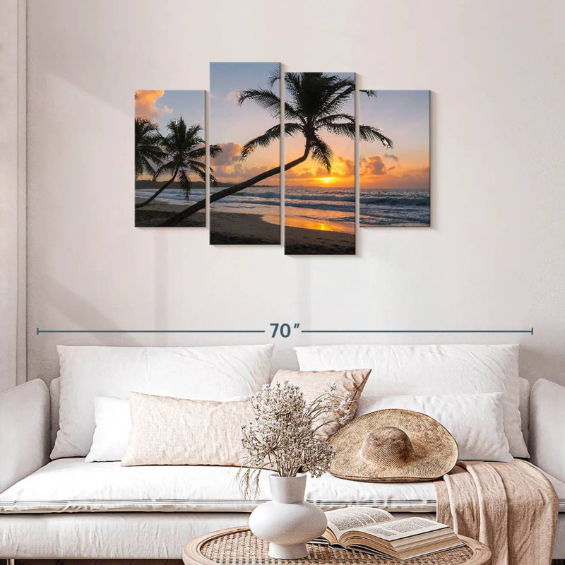 Paysage marin de l'île Martinique, H 27 po x l 43 po