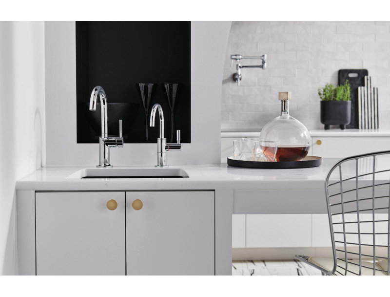 Odin® Pull-Down Prep Faucet with Arc Spout, Polished Chrome, Lever