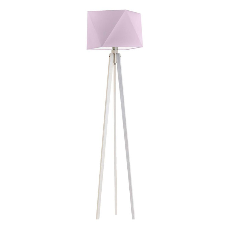 Artis 151cm Tripod Floor Lamp, White, Light Violet