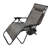 Charnissa Multi Position Garden Gravity Relaxer Chair Sun Lounger with Sun Canopy in Grey
