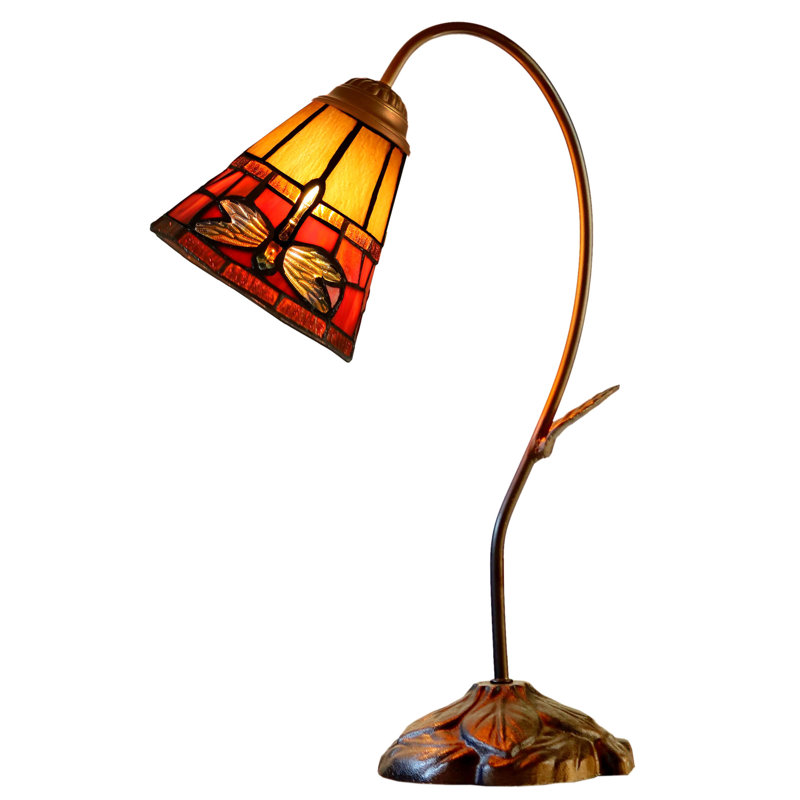 Lampe de bureau Tiffany Dragonfly Arc