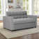 53.1" Wide Modern Convertible Microsuede Sleeper Sofa Bed With Reclining Backrest And Side Pocket
