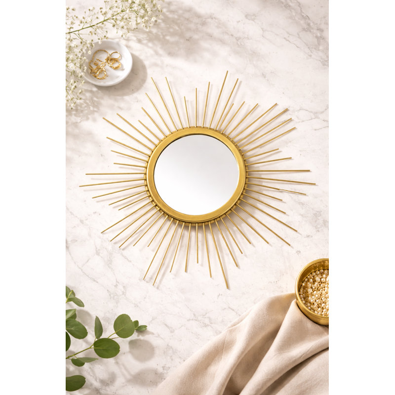 Metal Sunburst Mirror