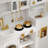 White Kids Play Kitchen Set, Pretend Wooden Kid Kitchen Playset Toy Kitchen With Kitchen Accessories