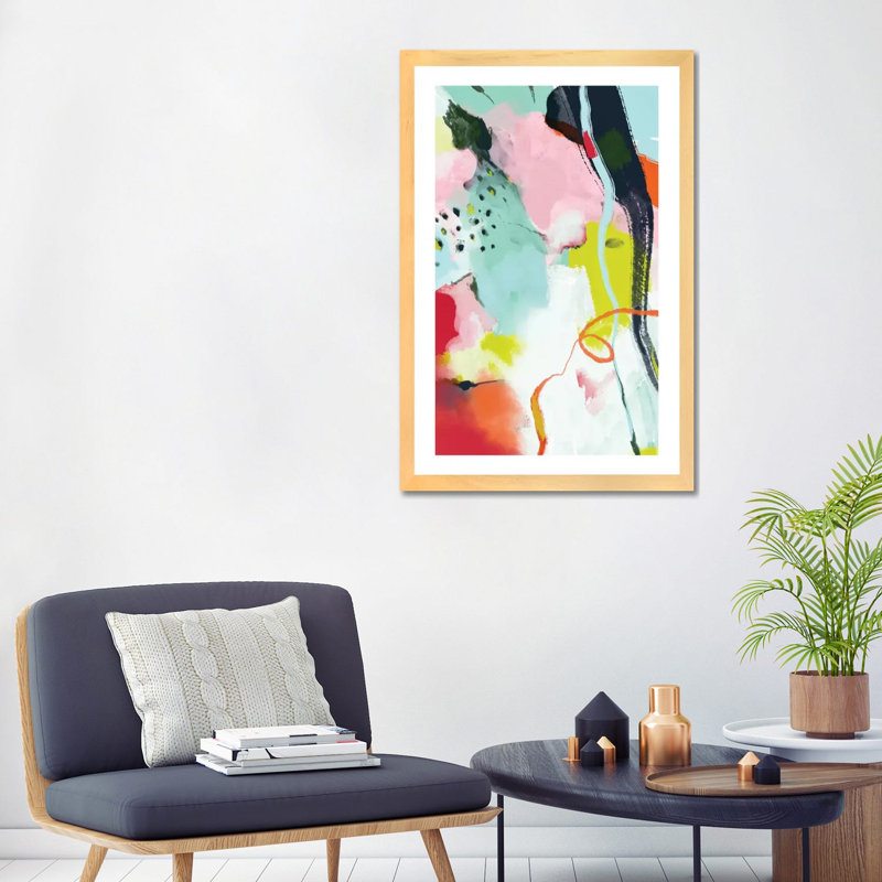 «Landscape in Spring» par Ana Rut Bré - impression d'art graphique, Toile blanche encadrée, Aucun mat