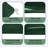 Fade Resistant Outdoor Chair Cushions Set Of 4, 19X19 Deep Seat Patio Cushions, 28D High Resilience Foam Replacement Patio Chair Cushions Set Of 4 With Removable Cover For Sofa, Adirondack Chair, Sectional,Dark Green-124950020-124950031