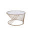 Plateau en verre transparent avec table basse