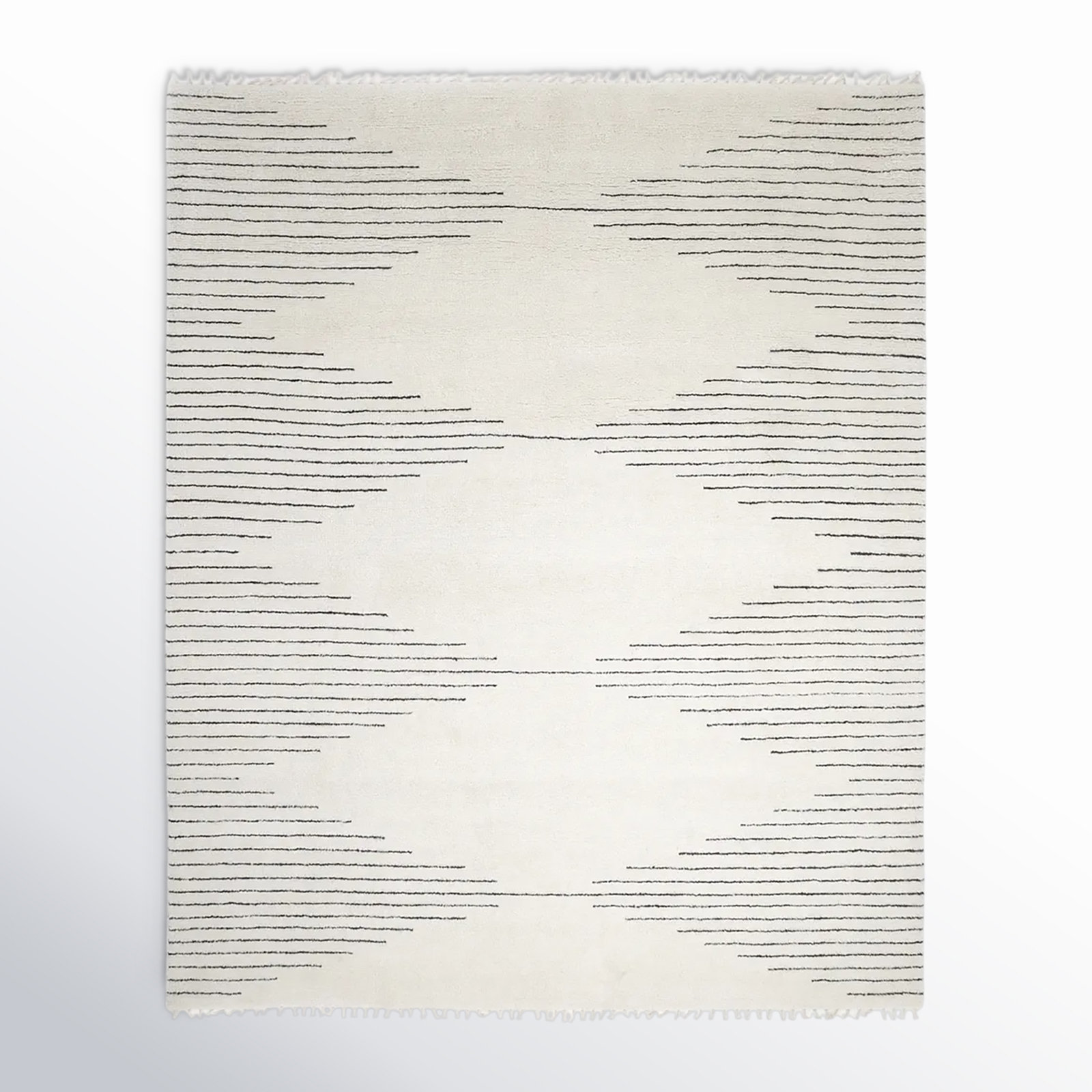 Thurman Handmade Rug, Rectangle 5' x 8'