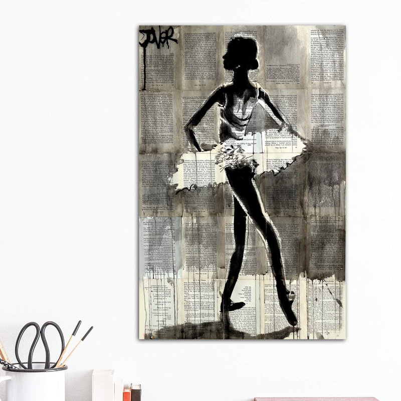 Anastasia by Loui Jover - Wrapped Canvas Painting, 30.48 cm H x 45.72 cm W