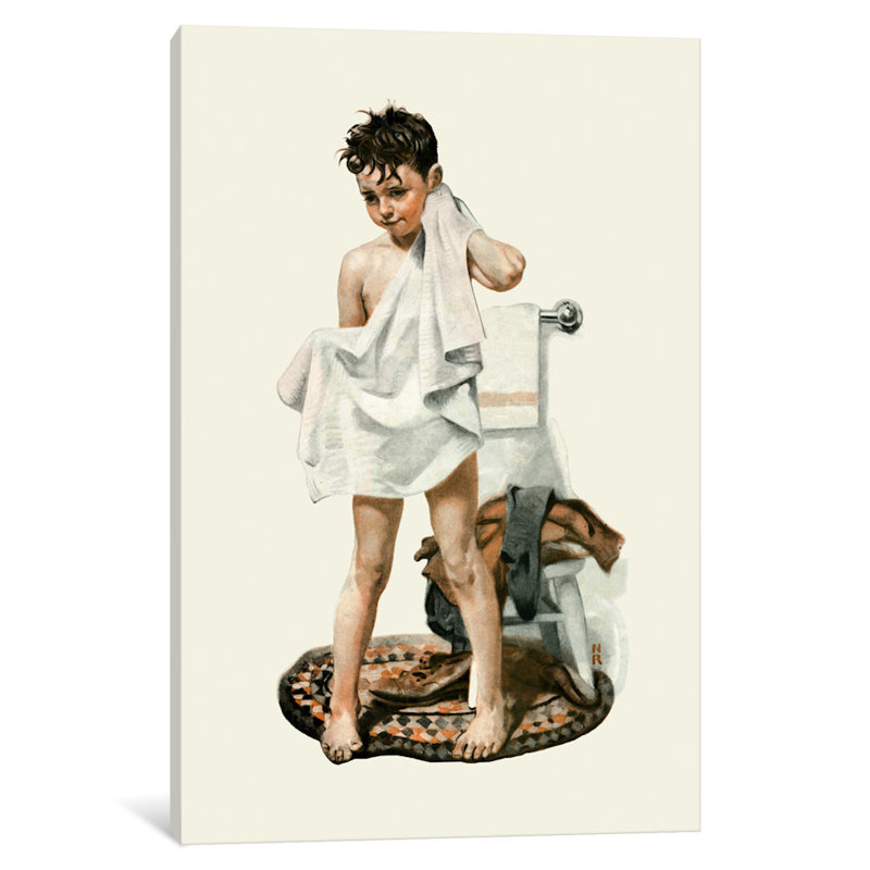 " C-L-E-A-N " by Norman Rockwell, 40" H x 26" W x 1.5" D