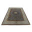 Hand Knotted Wool Area Rug in Silver And White-820881482