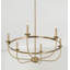 Lustre en roue de chariot à 6 lumières de style bougie Rylann-1789710159