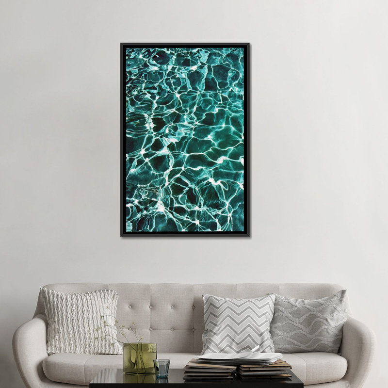 «Waiting for Summer», impression sur toile, H 26 po x l 18 po x P 1,5 po, Toile avec cadre noir, Pas de tapis