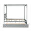 Lit double avec lit gigogne simple, gris-981526912