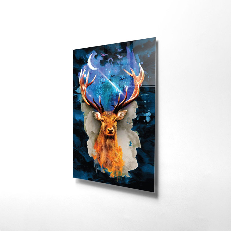 Boze Accent on Tempered Glass, 70cm H x 50cm W
