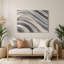 Art mural horizontal gris rayé gris perle-448202625