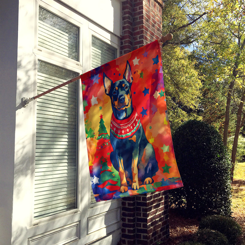 Double Sided Polyester Christmas, 40'' H x 28'' W