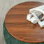 Repose-pieds rond avec rangement, fonction 2 en 1, table de bout avec repose-pieds, avec petit siège, vert (25 po x 25 po x 14,7 po)-1065459246