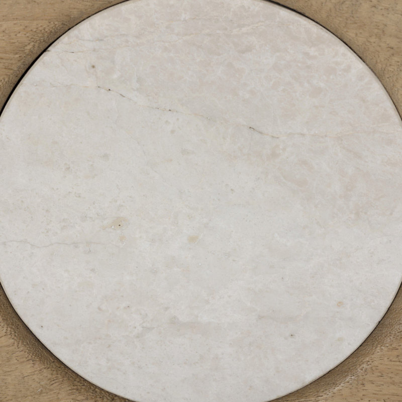 Rumi End Table-Light Natural Mango