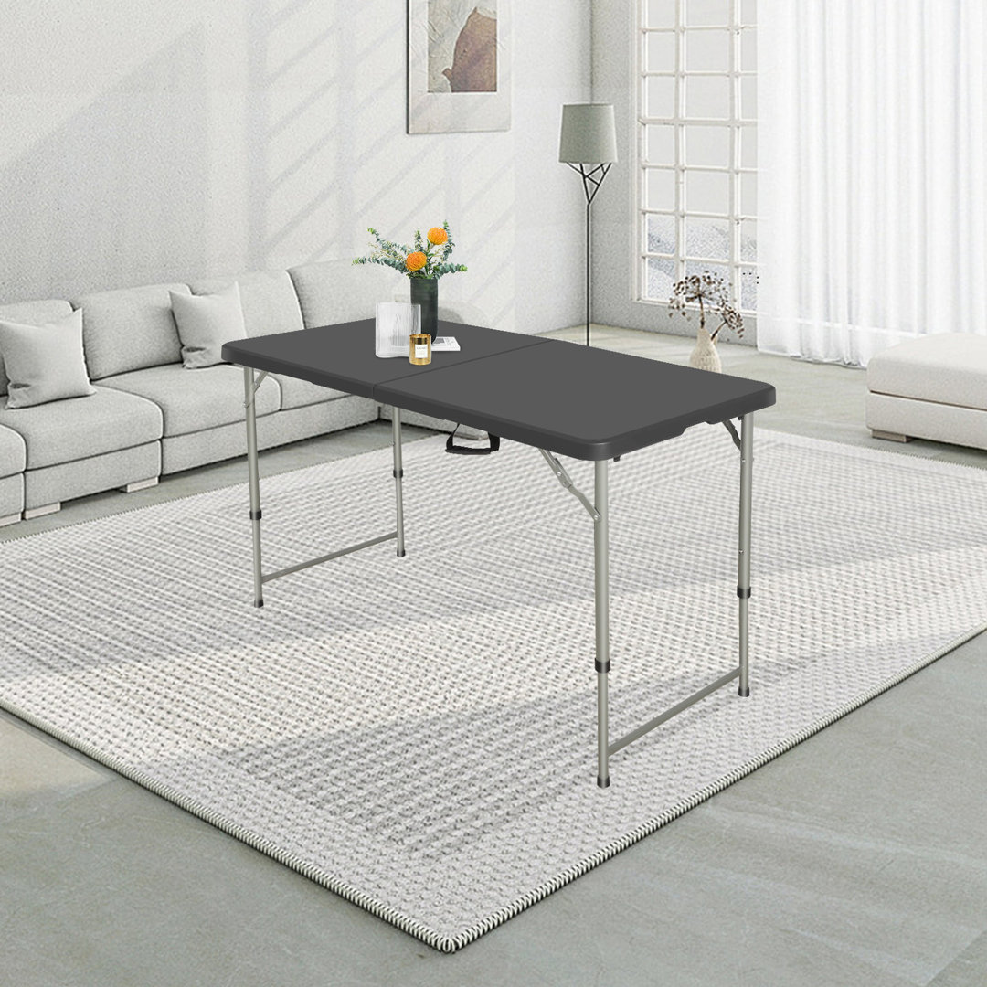 48'' Rectangular Adjustable Folding Table Wewdigi