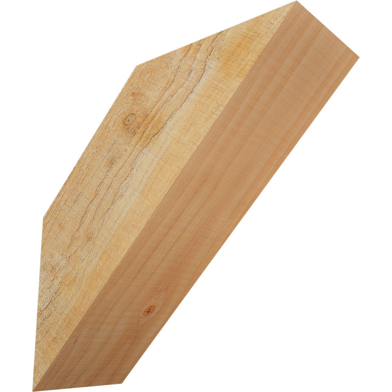 Traditional Knee Brace, Douglas Fir (Rough Sawn), 10" H x 4" W x 10" D