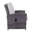 Chaise de patio avec coussins et repose-pieds Thore-1351135270