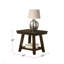 Table de bout rectangulaire en espresso foncé, table de bout traditionnelle, table de bout