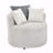 3D Upholstered Barrel Accent Basic Accent Chair With Wheels