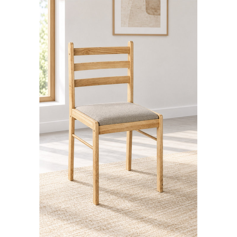 Coles Linen Ladder Back Side Chair