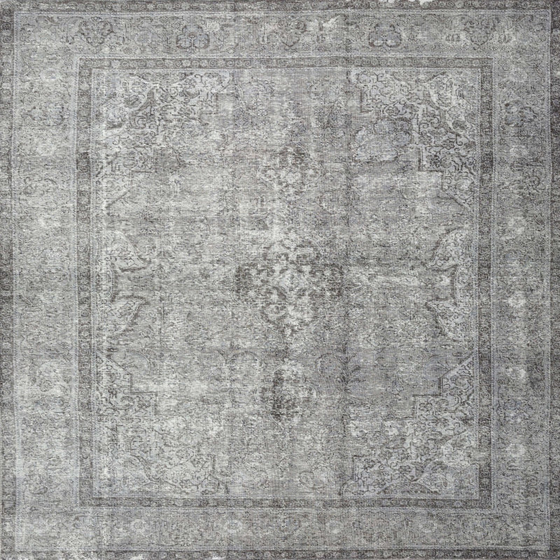 Albeiro Oriental Indoor Rug, Square 4'