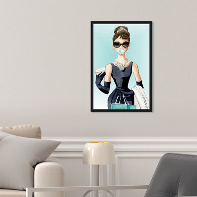 Bubble Gum Jewelry Chewing Gum Shopping Glam Framed On Canvas Graphic Art