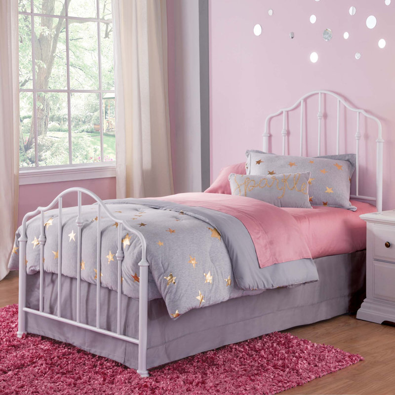 lit à panneau pour enfant Dandre, Double