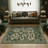 Snake Design Area Rug Soft Low Pile, Mark Resistant, Non-Slip, Washable Carpet – Vintage Forest Animal Design, Collapsible, Thin Perfect for Living Room, Bedroom, Kitchen, Hallway, Nursery-841355518-841355515