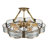 Lalana 23.62Inch Classic Flower-shaped Semi Flush Mount Ceiling Light