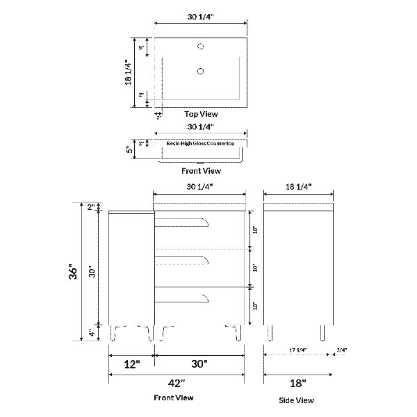 Dimensions du produit