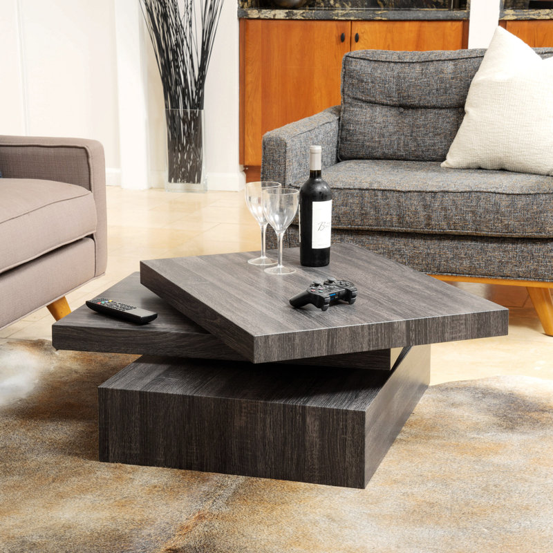 Modernesque Rotating Coffee Table For Functional Living Spaces
