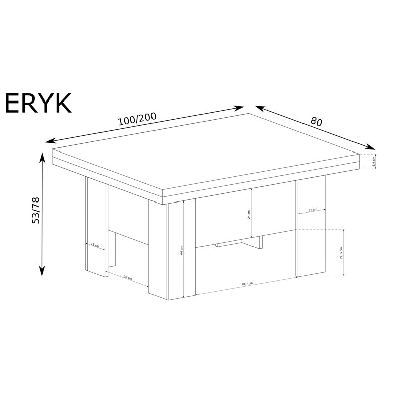 LARGE FOLDING BENCH ERYK, Biel Alpejska