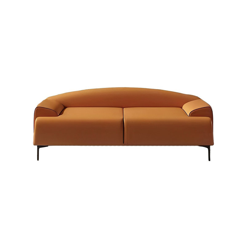 Banc rembourré Sile, H 21,65 po x l 59,05 po x P 19,68 po, Orange