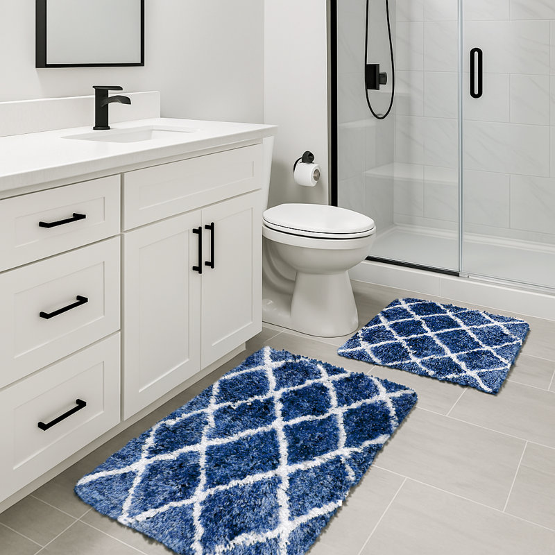 Ensemble de salle de bain 2 pièces, Bleu marine
