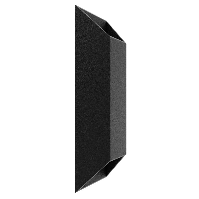 Plafonnier encastré d'extérieur à 2 lumières DEL Cassin, H 20 po x l 7 po x p 3,75 po, Noir