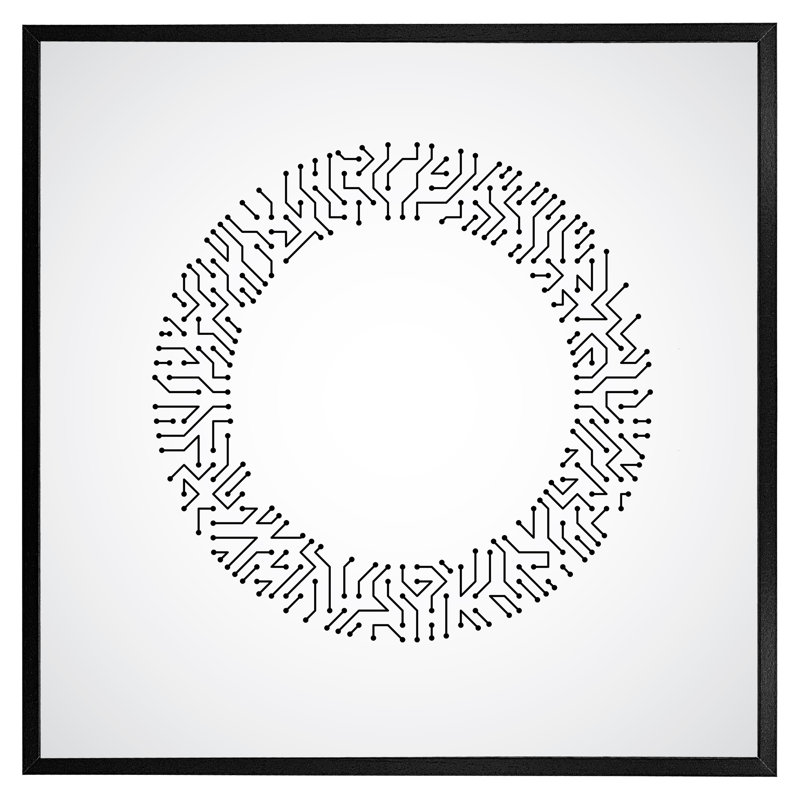 Single Picture Frame Print, Black, 51cm H x 51cm W
